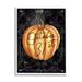 Stupell Industries October 31st Halloween Pumpkin Holiday Painting White Framed Art Print Wall Art