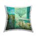 Stupell Industries Nautical Beach Path Scenes Square Decorative Printed Throw Pillow 18 x 18