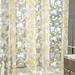 WANYNG Curtain Curtains 72 Inch Length 2 Panels Set Leaf Sheer Curtain Tulle Window Treatment Voile Drape Valance 1 Panel Fabric Yellow