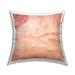 Stupell Industries Peach Flow Abstract Ripples Square Decorative Printed Throw Pillow 18 x 18