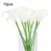 Calla Lily Flowers 10 Pcs Artificial Calla Lily Flowers Fake Lily Flowers Wedding Home Kitchen Outdoor Bouquet Multi-Colors Decor