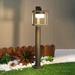 Modern Outdoor Driveway light Bollard Landscape Path Light with GX53 LED Bulb 120V Hard Wired 31.5 Inches Lawn Lamp for Garden Patio Decoration