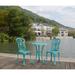 Outdoor Setting with 3-Piece Cast Aluminum Garden Bistro Set