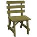 Kunkle Holdings LLC Pine 2 Traditional Backed Bench Linden Leaf Stain