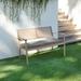 Humble and Haute Humble + Haute Indoor/Outdoor Solid Corded Bench Cushion Graphite - 45 x 19 x 2 Bench Cushion Corded