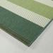 Balta Sandor Modern Striped Indoor/Outdoor Area Rug 5 3 x 7 - Green