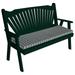 Kunkle Holdings LLC Pine 4 Fanback Garden Bench Dark Green