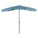 Greemotion Sleek 7.5-foot Rectangular Tilting Umbrella (UV 35+) with Base Light Sapphire