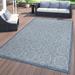 World Rug Gallery Transitional Floral Circles Textured Flat Weave Indoor/Outdoor Area Rug Blue - 7 10 X10