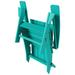 Polytrends Shoreside Modern Poly Folding Eco-Friendly All Weather Adirondack Chair (Set of 4) Turquoise