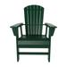 Polytrends Laguna Poly Eco-Friendly All Weather Adirondack Patio Dining Chair Dark Green