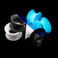 BodyJewelryOnline UV Glow Silicone Ear Plug Gauges Double Flared Flesh Tunnel Ear Expander Stretcher 6pcs