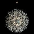 D002/80 GD Starburst Modern Crystal Chandelier 32 Wide Crystal Lighting Fixture Silver