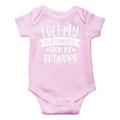Funnwear I Get My Awesomeness From My Grandpa - Infant Really Love My Grandpa Cute Grandfather - Funny Cute Infant Creeper One-Piece Baby Bodysuit (Pink 6 Months) FUNN0291BOPK6MTs