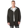 Men's Big & Tall Reversible fleece nylon jacket by KingSize in Black Gunmetal (Size XL)