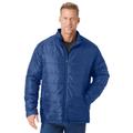 Men's Big & Tall Packable puffer jacket by KingSize in Midnight Navy (Size 4XL)