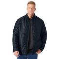 Men's Big & Tall Packable puffer jacket by KingSize in Black (Size XL)