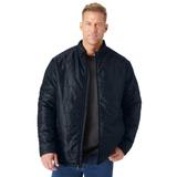 Men's Big & Tall Packable puffer jacket by KingSize in Black (Size XL)