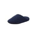 Men's Big & Tall Sherpa slippers by KingSize in Midnight Navy (Size 12 W)