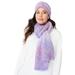 Women's Ombre Knitted Headband and Scarf Set. by Accessories For All in Purple Ombre