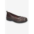 Women's Haley Casual Flat by Easy Street in Brown (Size 7 1/2 M)
