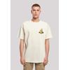 T-Shirt F4NT4STIC "Rubber Duck Wizard OVERSIZE TEE", Herren, Gr. S, beige (sand), Obermaterial: 100% Baumwolle, casual, oversize, Rundhals, Kurzarm ohne Bündchen, Shirts, Print