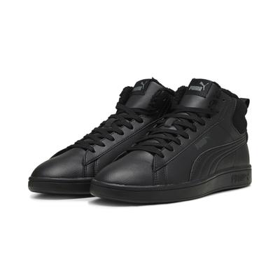 Sneaker PUMA "Smash 3.0 Mid WTR Sneakers Erwachsene", Gr. 37.5, schwarz (schwarz shadow gray), Obermaterial: Leder; Futter: Textil; Laufsohle: Gummi, Schuhe Image