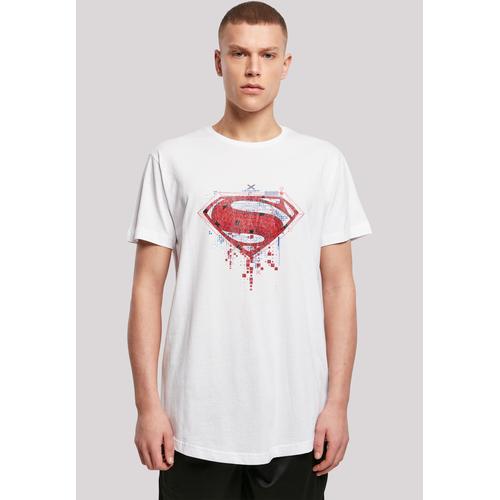 „T-Shirt F4NT4STIC „“DC Comis Superhelden Superman Geo Logo““ Gr. 4XL, weiß Herren Shirts T-Shirts Print“