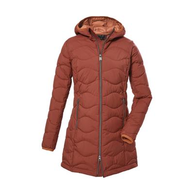 Steppmantel "GW 20 WMN QLTD PRK", Damen, Gr. 38, rot (apricot), Oberstoff: 100% Polyester, Futter: 100% Polyester, Wattierung: 100% Polyester, G.I.G.A. DX BY KILLTEC, sportlich, Mäntel, Damen Steppparka: wasserabweisend, atmungsaktiv, winddicht Image