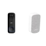 Lorex B463AJDB-E 2K QHD Wi-Fi Battery-Powered Video Doorbell (Black) with ACCHM2- B463AJDB-E