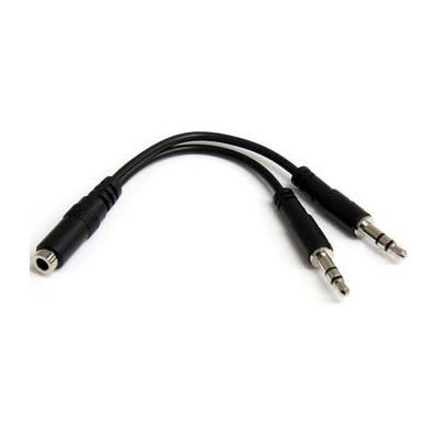 StarTech 3.5mm TRRS Stereo Female to 2 3.5mm TRS S...