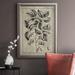 Gracie Oaks Embellished Antique Foliage V Premium Framed Canvas- Ready To Hang Canvas, Solid Wood in White | 36 H x 24 W in | Wayfair