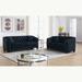 Black Sectional - Rosdorf Park Jurriaan 2 - Piece Upholstered Sectional Velvet | 30 H x 59 W x 31.5 D in | Wayfair A5F1BFD3776B4457AD0978787804BE0F