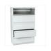 HON Company 700 Series Five-Drawer Lateral File w/roll-Out & Posting Shelves, 42w - Light Gray