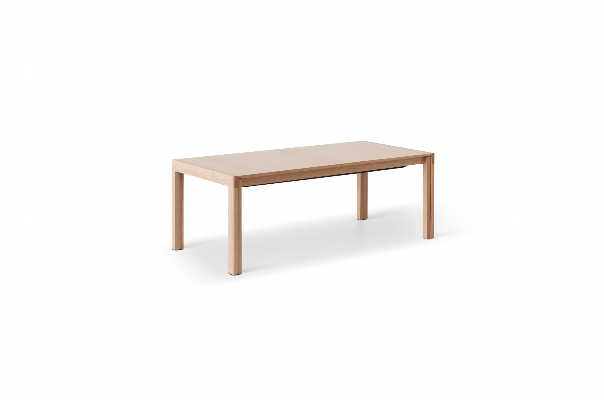 Esstisch HAMMEL FURNITURE "Join by Hammel", beige (natur), B:541cm H:75cm T:96cm, Tischplatte: Eichenfurnier, weiß pigmentierter Mattlack. Kanten aus massiver Eiche, weiß pigmentiert. Gestell: Eiche massiv, weiß pigmentiert., Tische, 220-541 cm,...