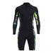 Full Wetsuits 1.5mm Neoprene Wetsuit Front Sleeve for Diving Surfing Snorkeling- Wet Suit for Black XL