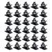 Viaky 30 Pcs Black Cable Clips Self Adhesive Back Nylon Wire Adjustable Cords Organizer Clamps Adhesive Cable Management Wire Holder for Office Desk Table Wall Home USB Cord