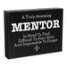 JennyGems Mentor Gifts Mentor Appreciation Gifts Thank You Gift for Mentor Boss Mentor Leader Appreciation Gifts (Mentor) 8x6 Inch Wood Sign Going Away Gifts Retirement Gifts Boss Gifts