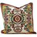 Throw Pillow Cover 18X18 Rococo Ornate Ivory Colorful Paisley Cotton Linen Tapestry Woven Decorative Throw Pillow Cover 1 Piece