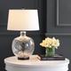 JONATHAN Y Lavelle 26.5 Glass/Metal LED Table Lamp Clear/Black by JONATHAN Y