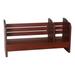 HTYSUPPLY Renaissance Desktop Red Wood Book Rack Adjustable with Drawer 24 W x 8 D x 12 H Reddish Walnut