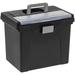 Large Mobile File Box Letter Size 11 5/8In.H X 13 3/8In.W X 10In.D Black/Silver 110987