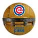 Imperial Chicago Cubs Reclaimed 22" Oak Bar Shelf