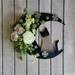 Wreath Stars Cat Wreath Plant Crescent Moon Halloween Moon Home Decor