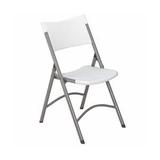 National Public Seating 602 Blow Molded Folding Chair Speckeled Grey with Grey Frame Set of 4 screenshot. Chairs directory of Office Furniture.