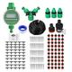 Irrigation System 131ft /40m with Automatic Water Timer, ROFMAPLE Drip Irrigation Kit with Distribution Tubing Hose Greenhouse Watering System Mist Irrigation System for Garden Patio Greenhouse Lawn