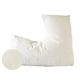 British Made V Shaped Support Pillow Ideal for Pregnancy and Breastfeeding or Orthopaedic Support with Ethically Sourced Duck Feather Filling and 100% Cotton Casing Free Cream Pillowcase Included