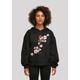 Kapuzenpullover F4NT4STIC "Kirschblüten Asien", Damen, Gr. XS, schwarz, Obermaterial: 100% Baumwolle, casual, oversize, Langarm, Pullover, Print