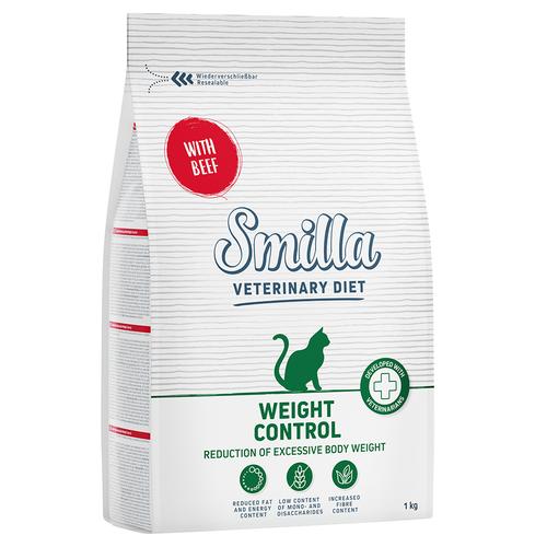 1kg Weight Control Beef Adult Veterinary Diet Smilla Dry Cat Food