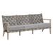 Orient Express Furniture Costa 77" Wide Outdoor Teak Patio Sofa w/ Cushions Wood/Natural Hardwoods/Olefin Fabric Included | Wayfair